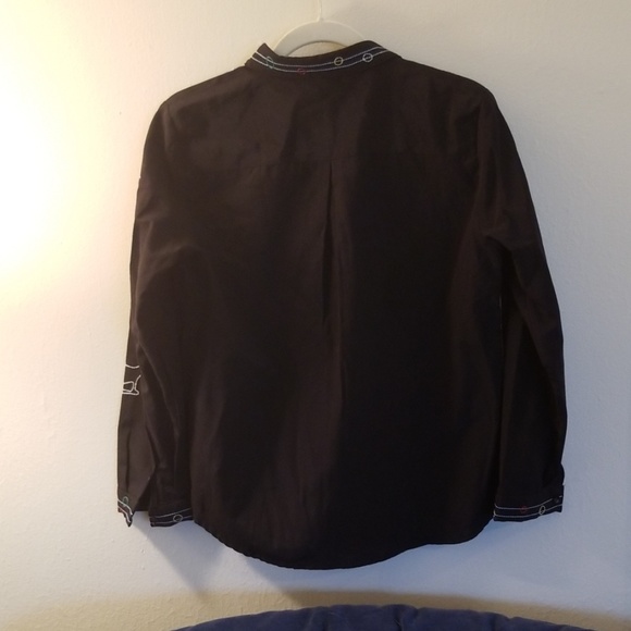 Black Graffiti Blouse - Picture 3 of 5